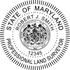 Maryland Professional Land Surveyor Seal